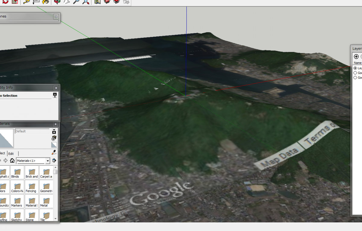 SketchUp 2015：スケッチアップで配置したグーグルアースの衛星写真画像の保存場所