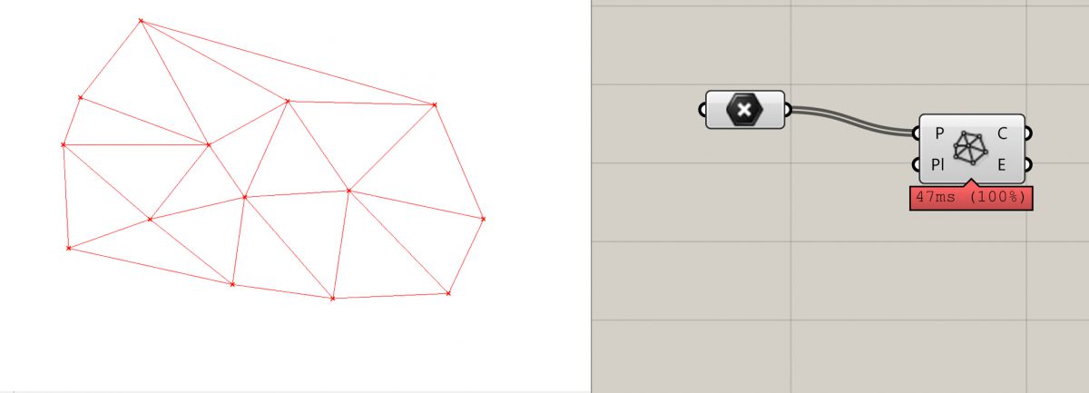 グラスホッパー：Delaunay Triangulation を利用した地形モデルの作り方