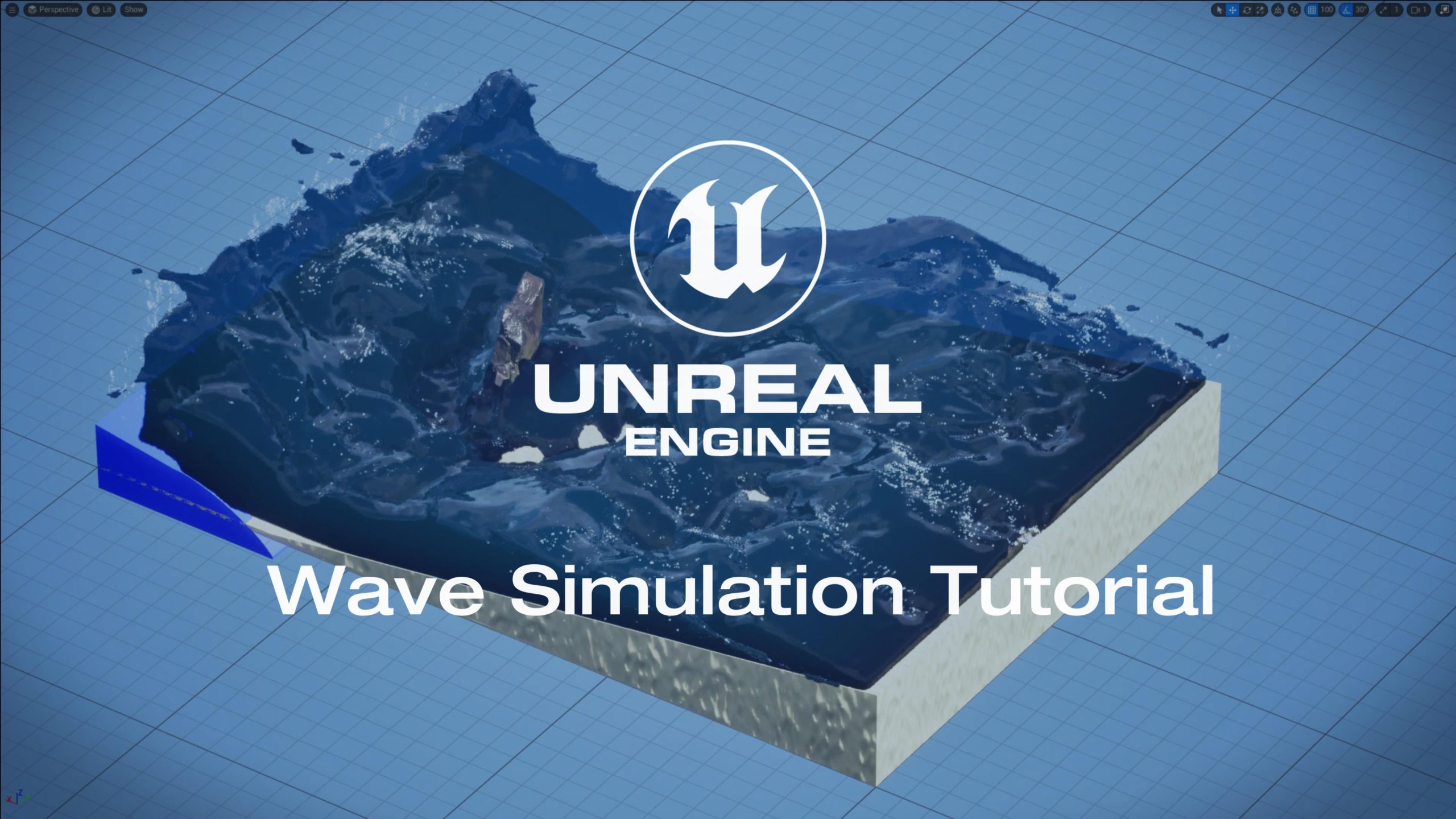 [Unreal Engine 5.4] Niagara Fluidsで波のシミュレーションを作る方法 [Tutorial Video]